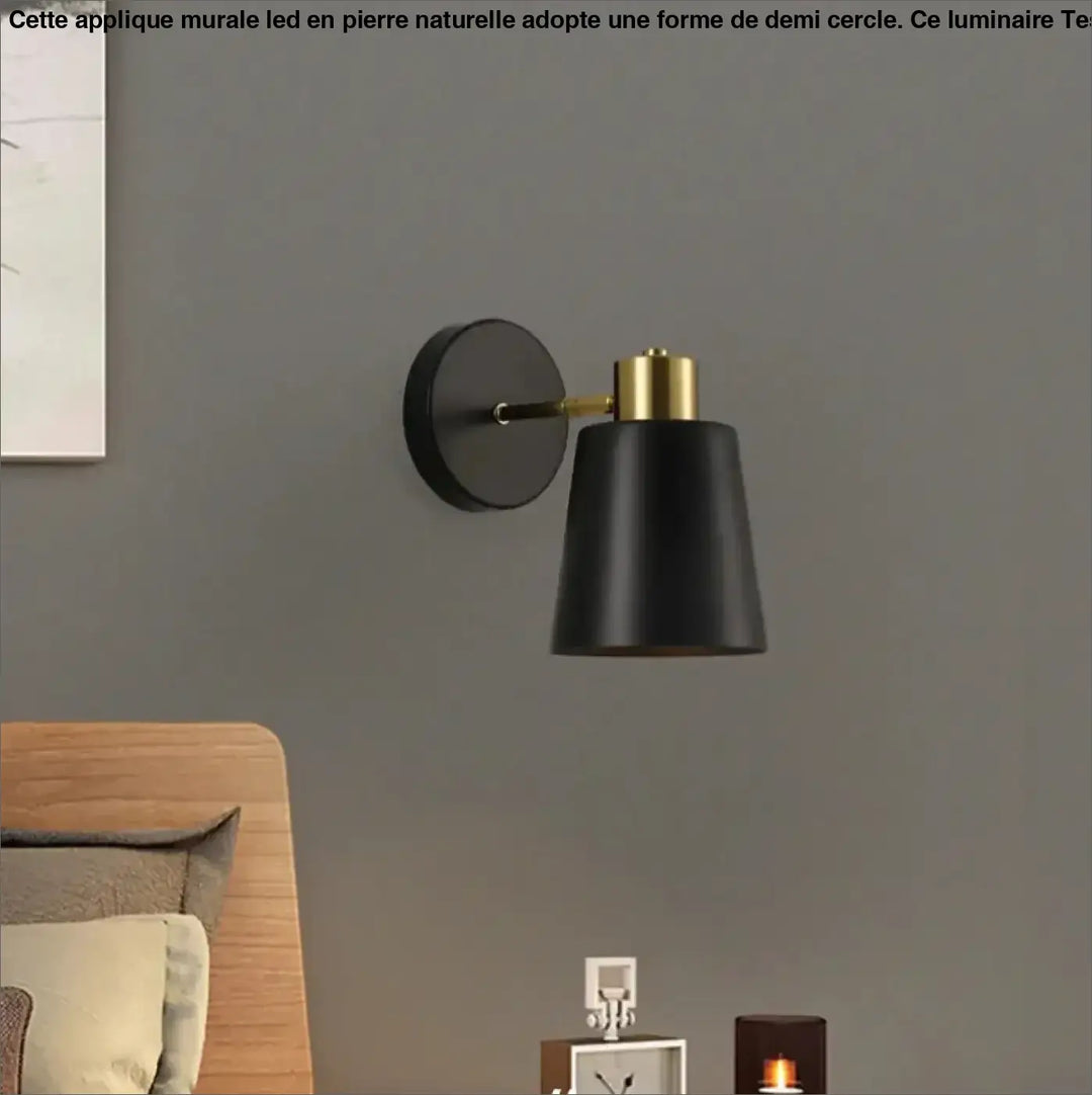 Applique Murale Noir Pour Tête De Lit Au Style Nordique En Métal