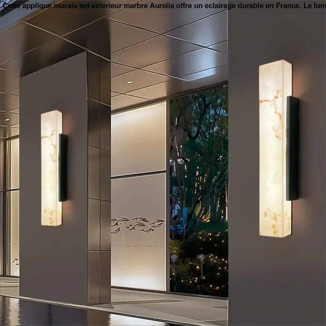 Applique Murale LED Extérieur Effet Marbre