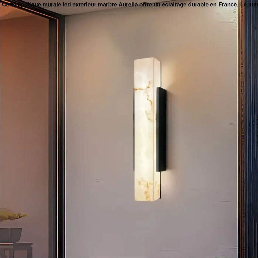 Applique Murale LED Extérieur Effet Marbre