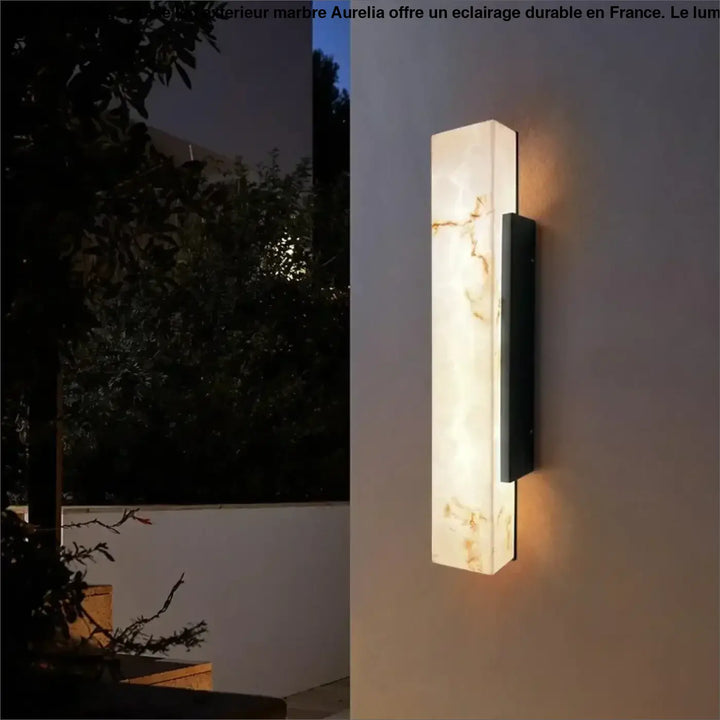 Applique Murale LED Extérieur Effet Marbre