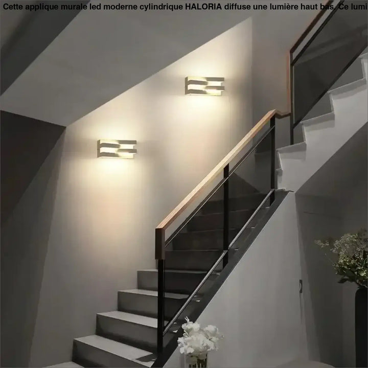 Applique Murale LED Design Moderne Noire Ou Blanche Graphique