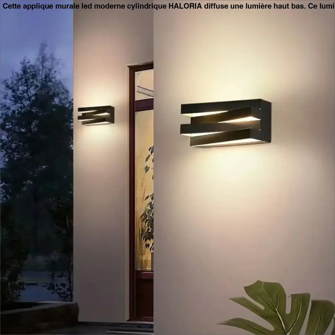 Applique Murale LED Design Moderne Noire Ou Blanche Graphique