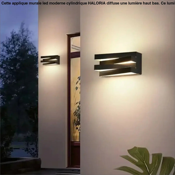 Applique Murale LED Design Moderne Noire Ou Blanche Graphique