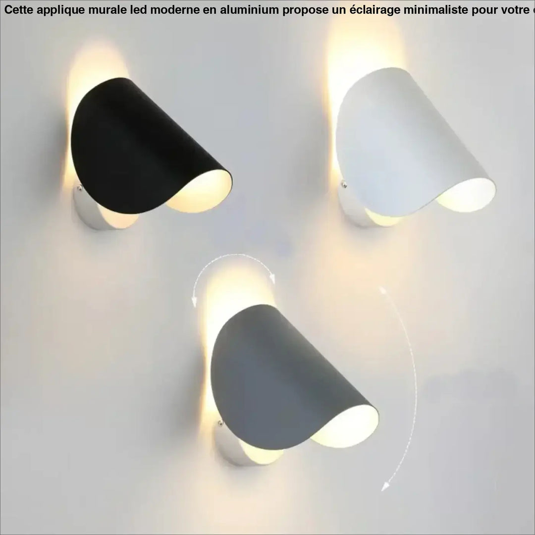 Applique murale design moderne blanche minimaliste