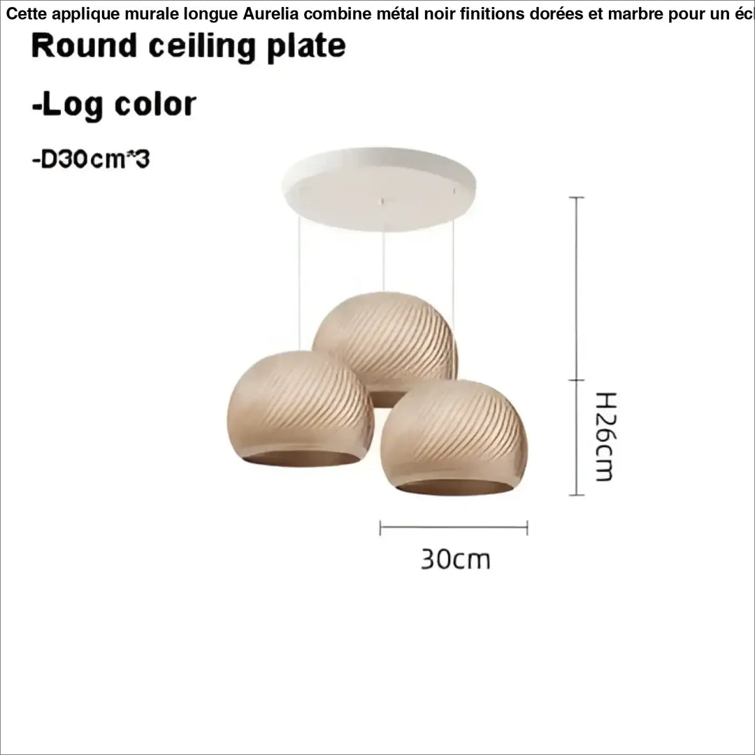 Suspension luminaire en bois clair pour ambiance cosy et naturel