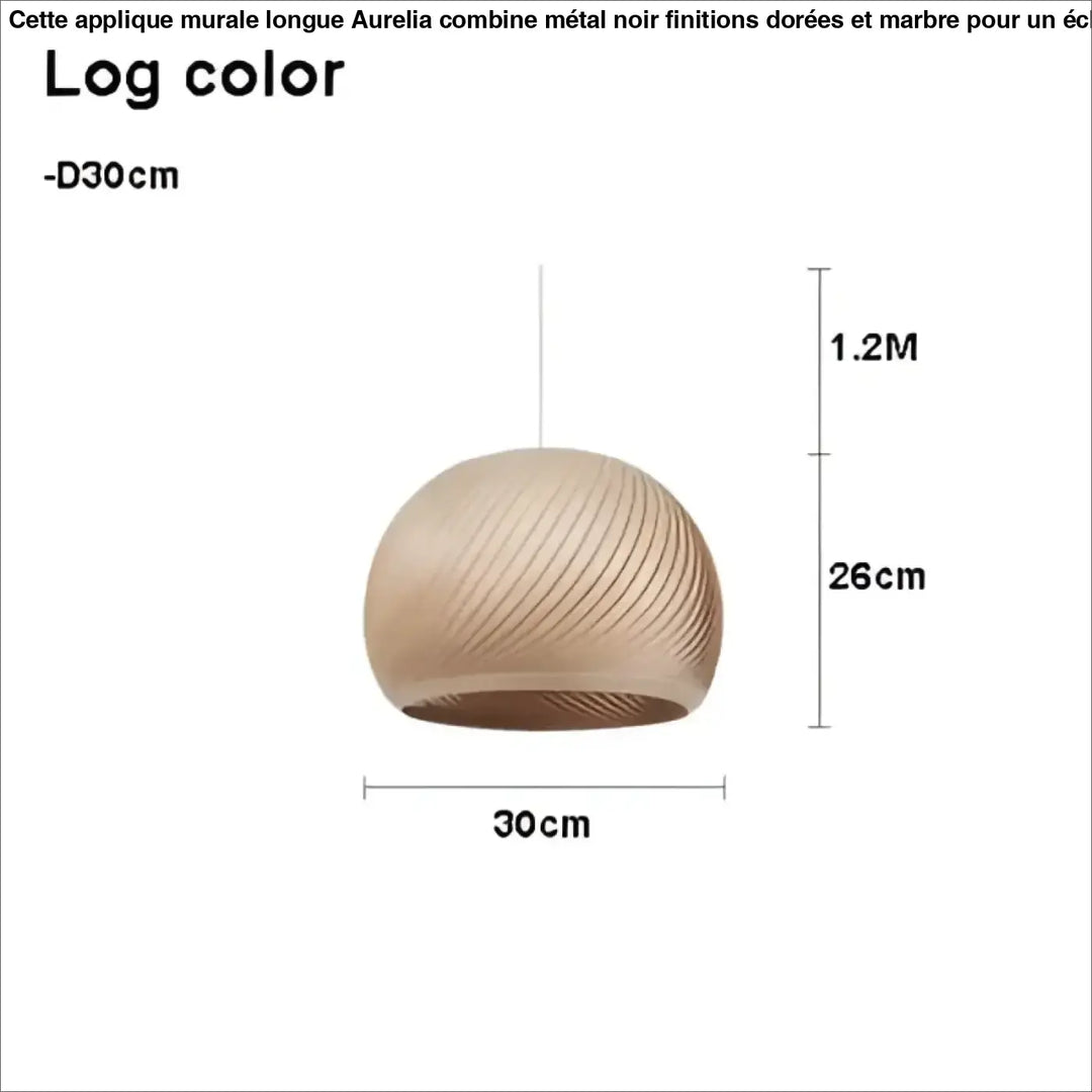 Suspension luminaire en bois clair pour ambiance cosy et naturel