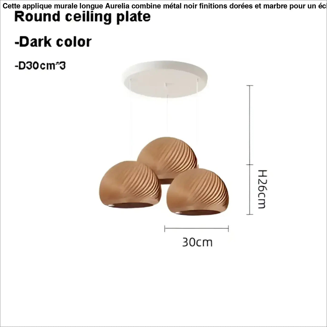 Suspension luminaire en bois clair pour ambiance cosy et naturel
