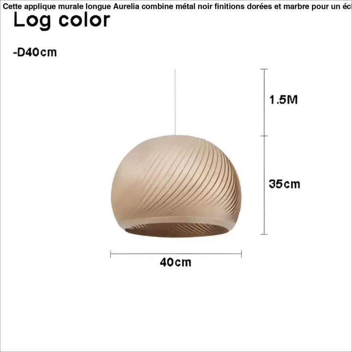Suspension luminaire en bois clair pour ambiance cosy et naturel