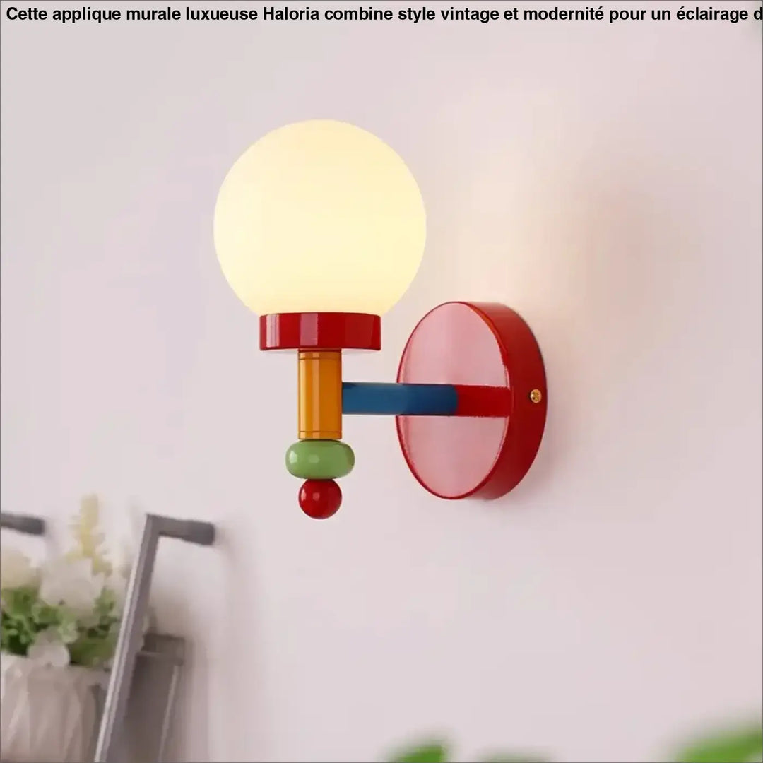 Applique murale tricolore idéal pour une chambre d'enfant

