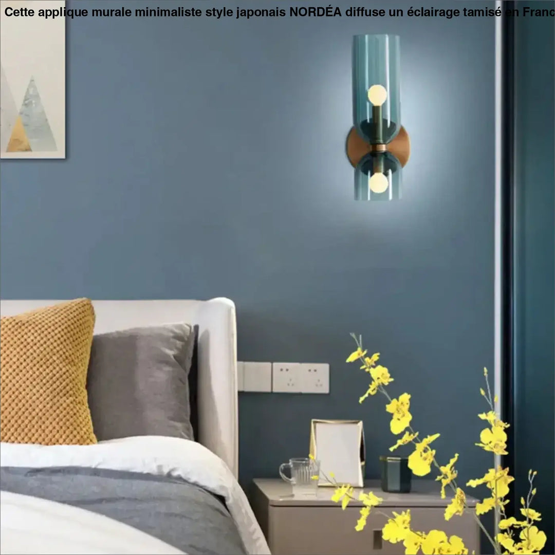 Applique murale verticale en verre style contemporain