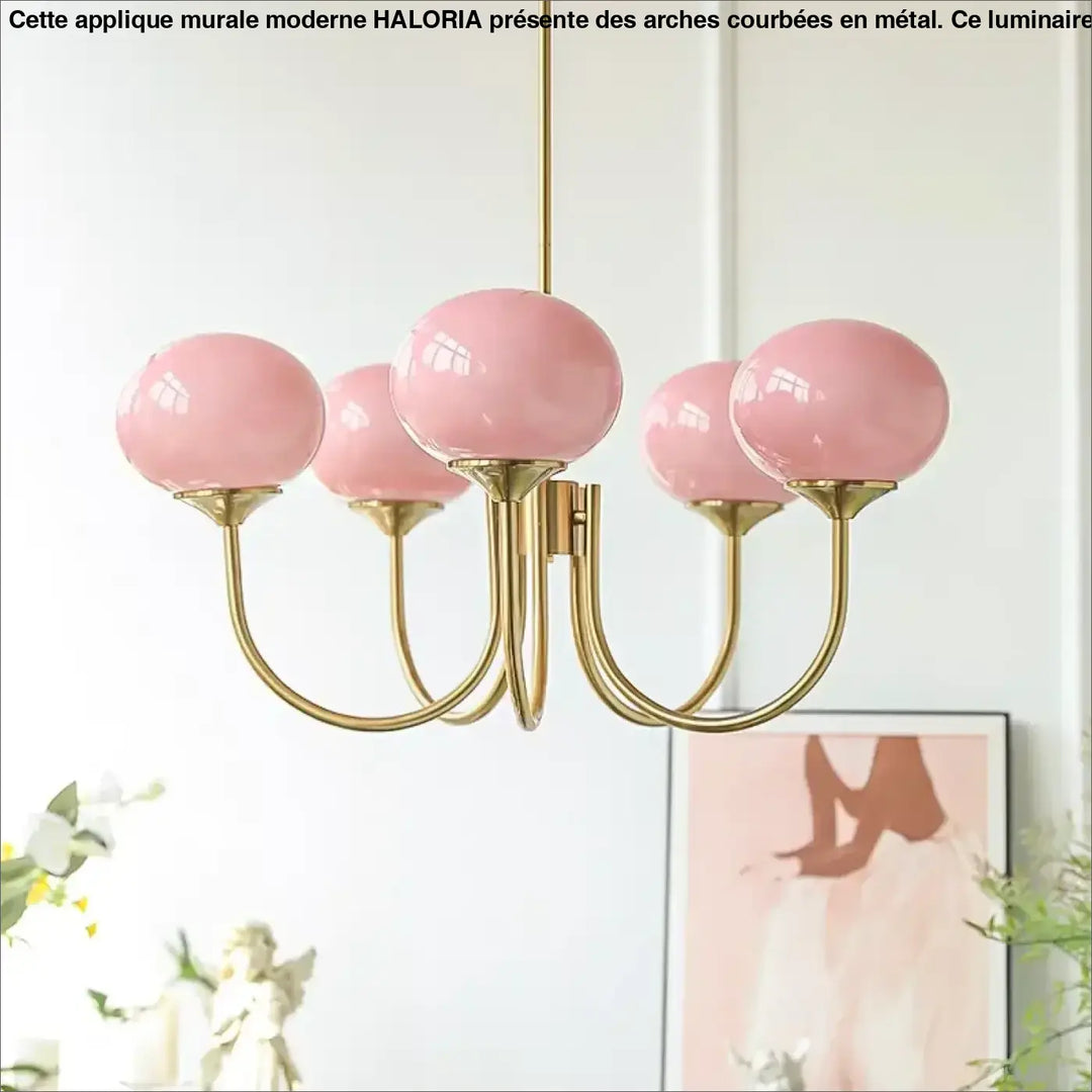 Suspension luminaire rétro en finition crème au style élégant
