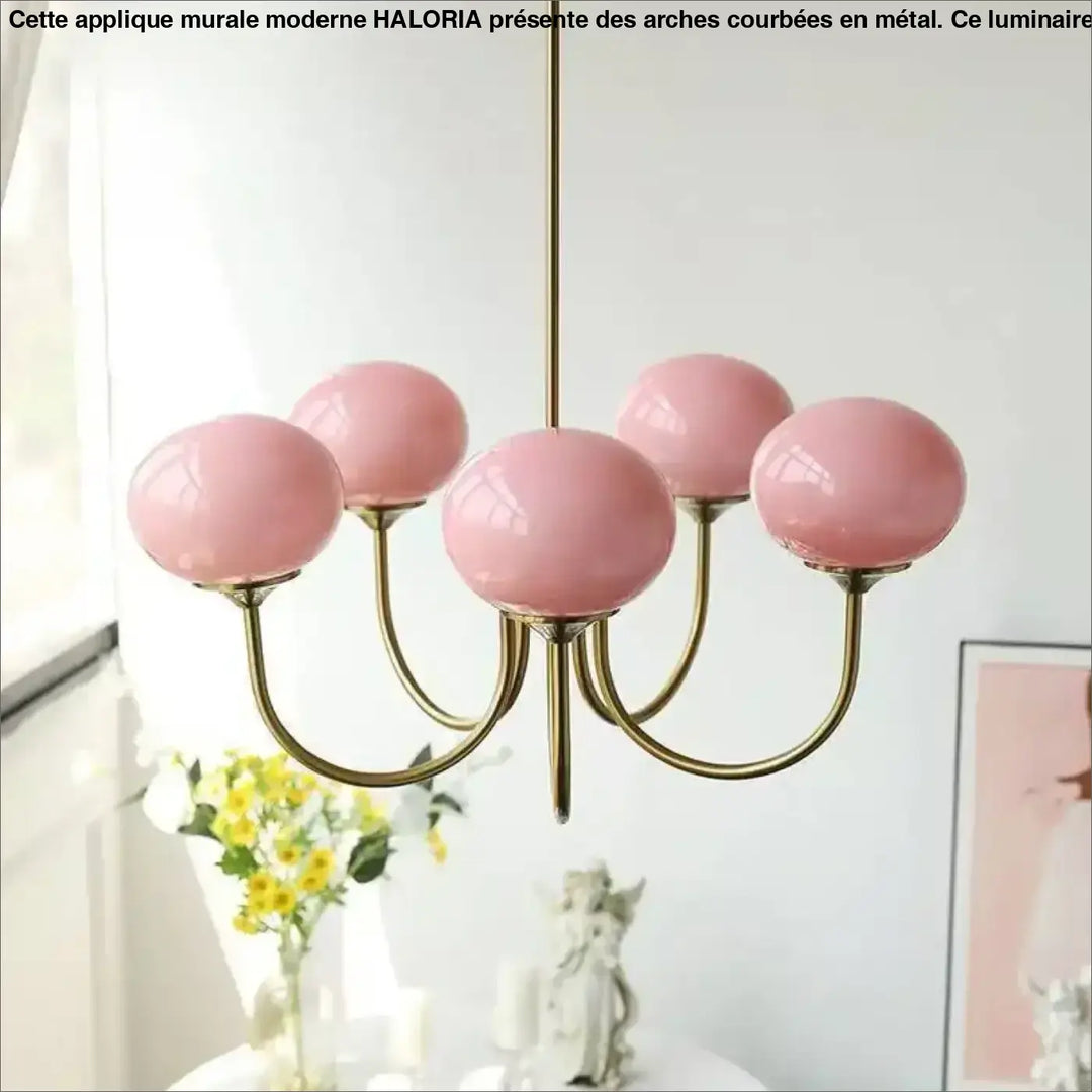 Suspension luminaire rétro en finition crème au style élégant