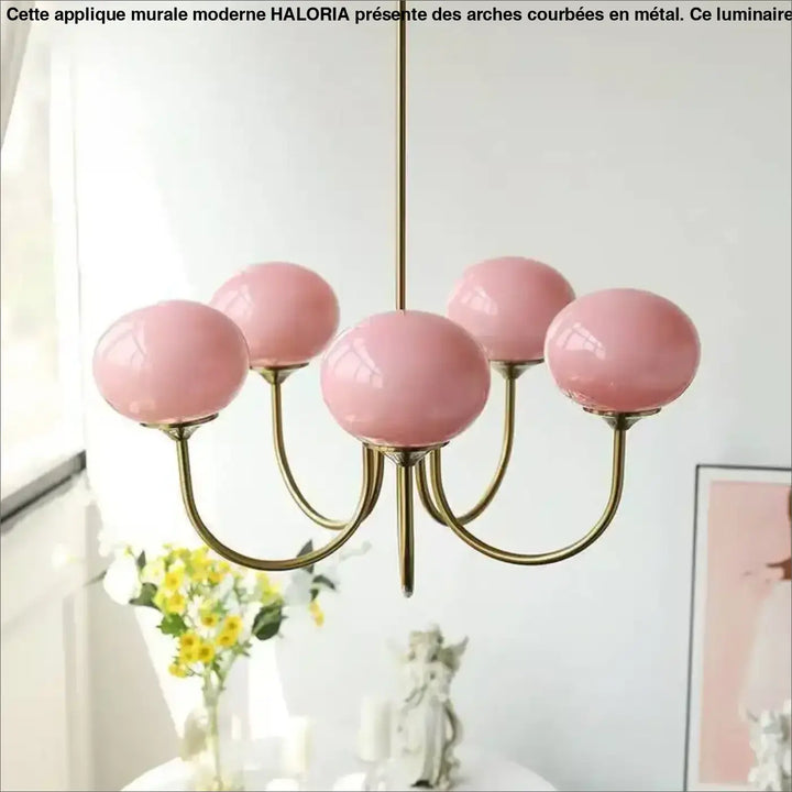 Suspension luminaire rétro en finition crème au style élégant