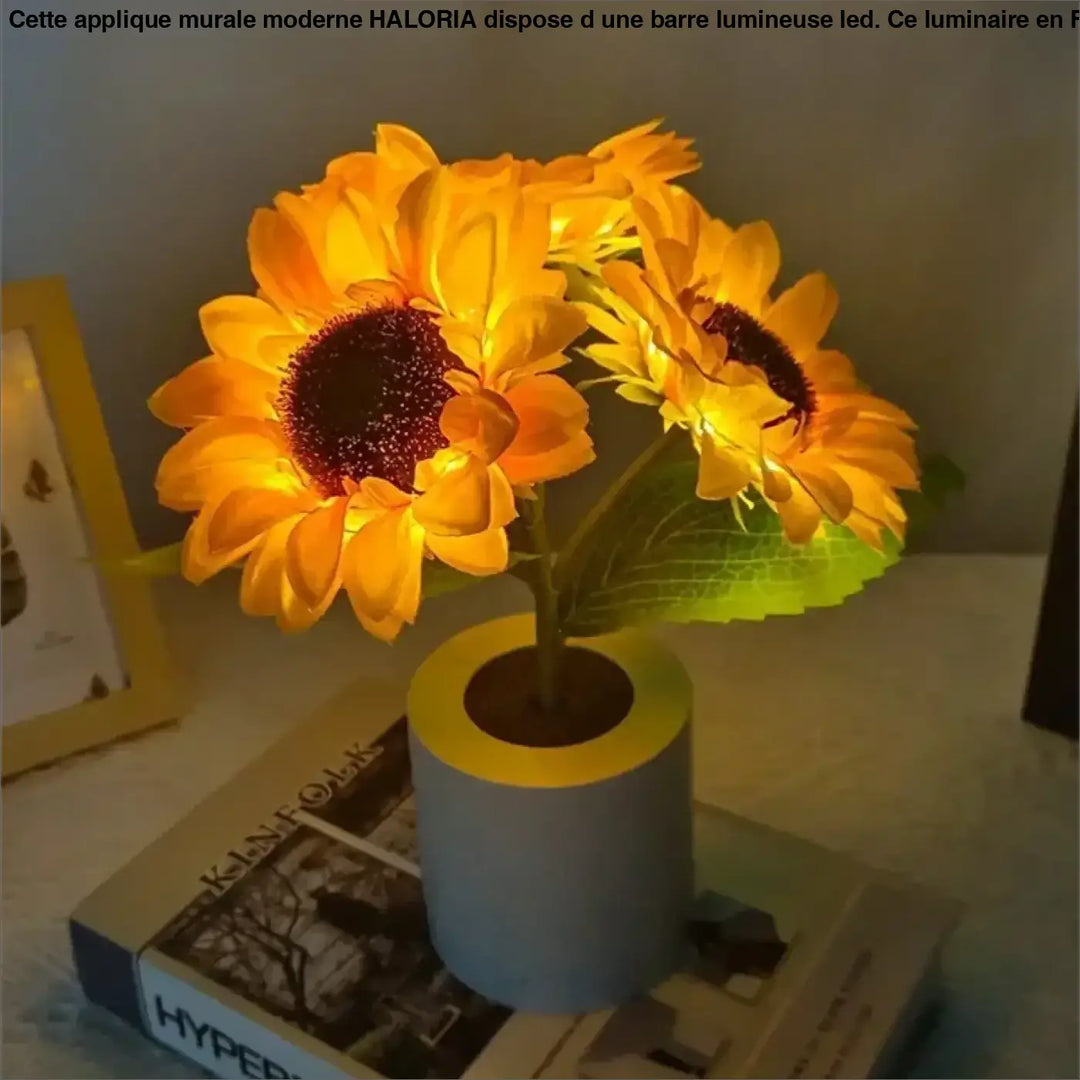 Lampe tournesol led décor naturel pour ambiance douce