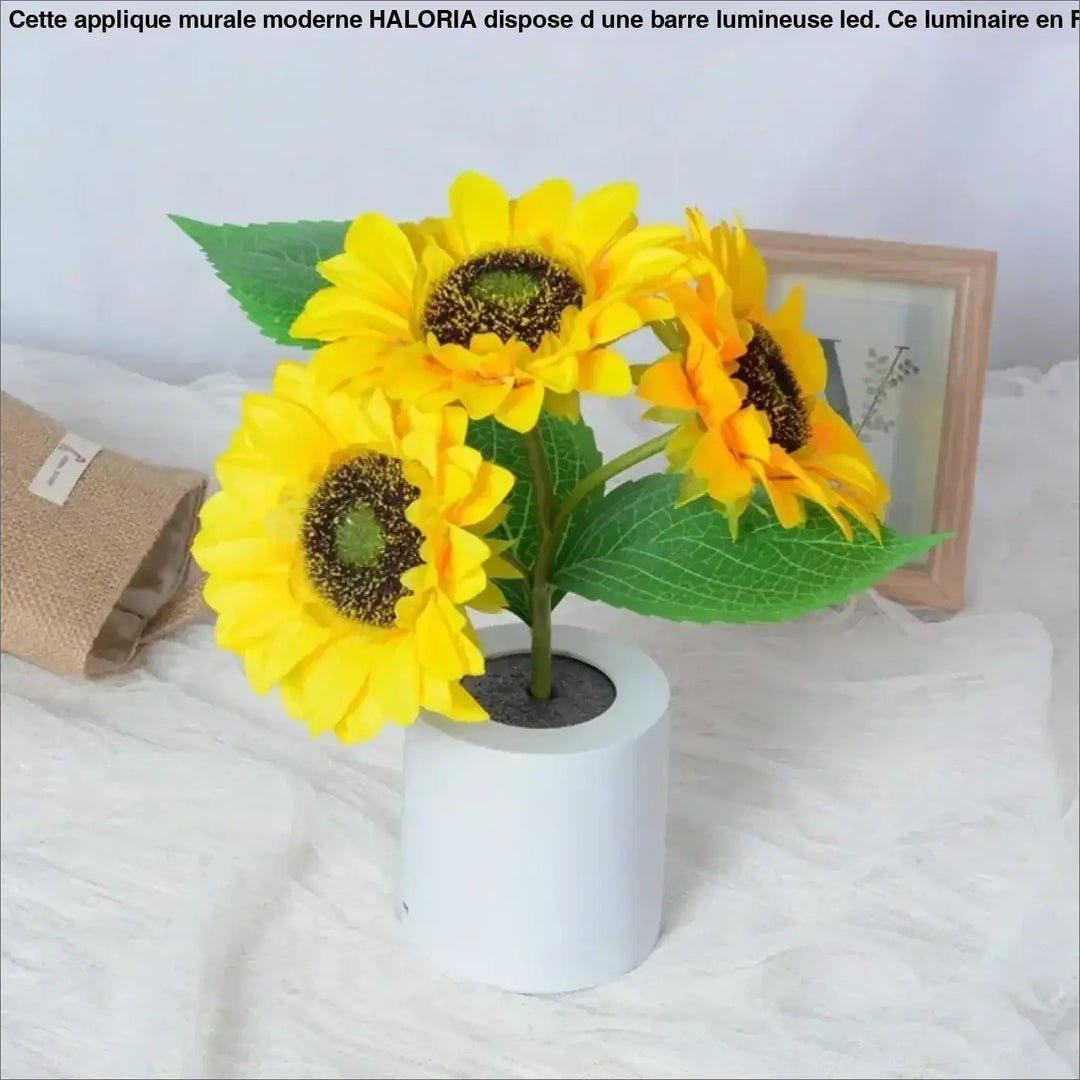 Lampe tournesol led décor naturel pour ambiance douce