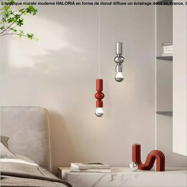 Suspension luminaire minimaliste en métal et verre contemporaine