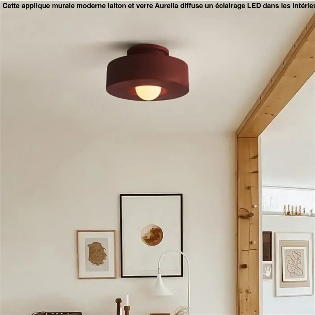 Plafonnier design terracotta look contemporain au style moderne
