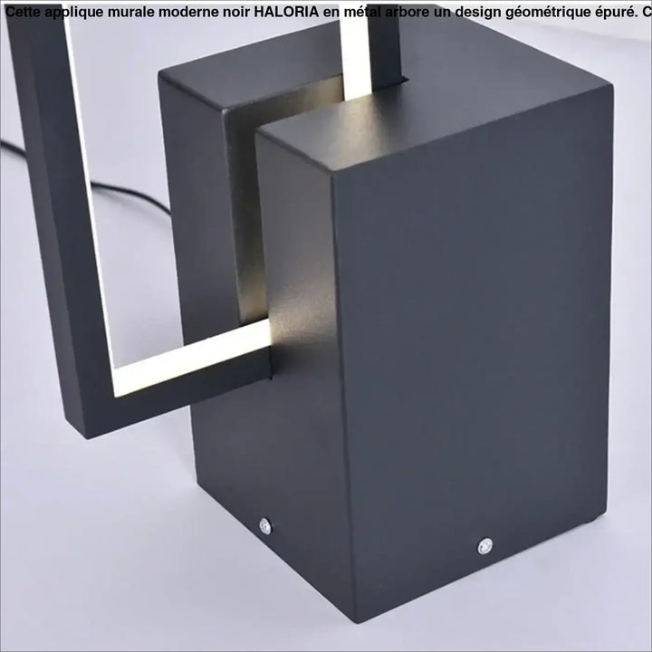 Lampadaire led design contemporain minimaliste noir moderne