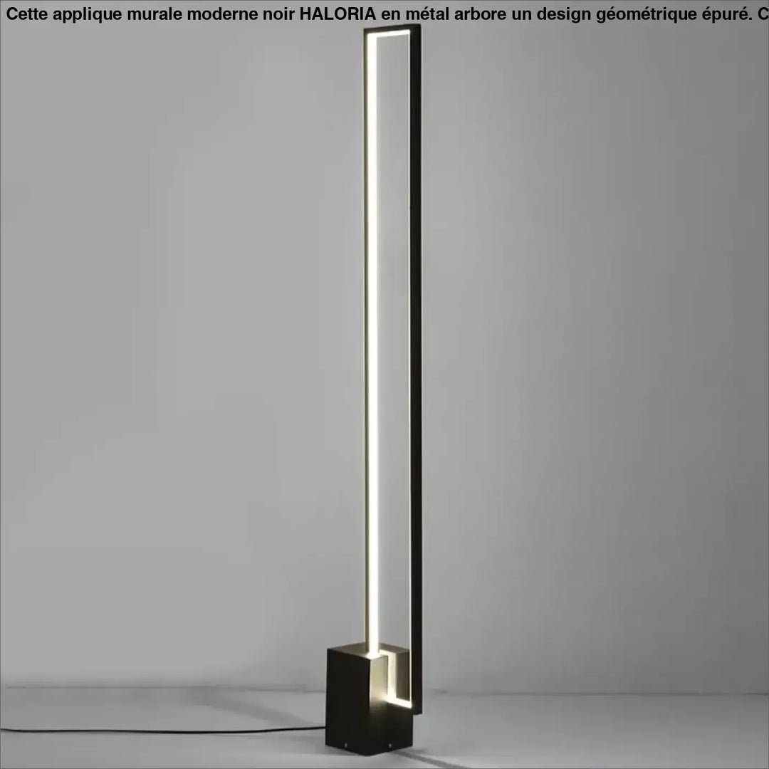 Lampadaire led design contemporain minimaliste noir moderne