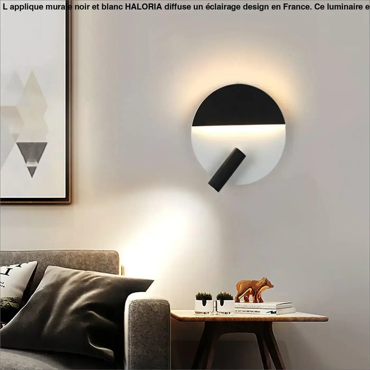 Applique Murale Noir Et Blanc Moderne