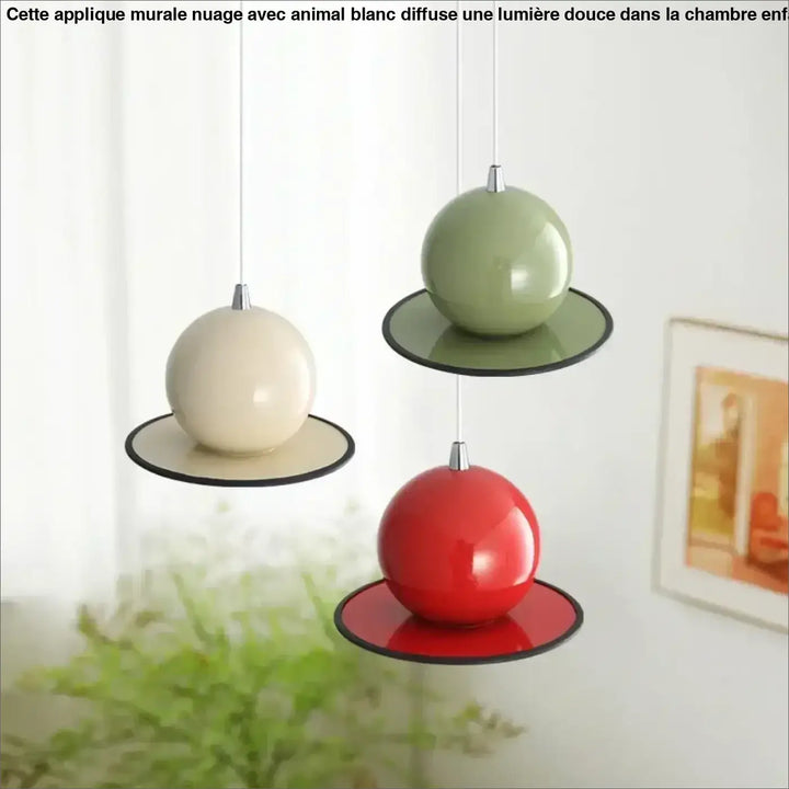 Suspension Luminaire Moderne Design Sphère Colorée Élégante