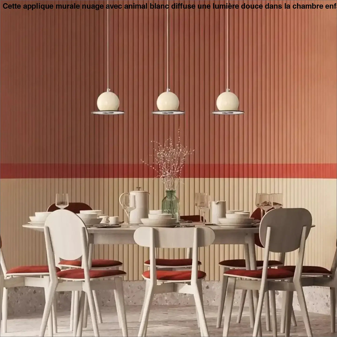 Suspension Luminaire Moderne Design Sphère Colorée Élégante