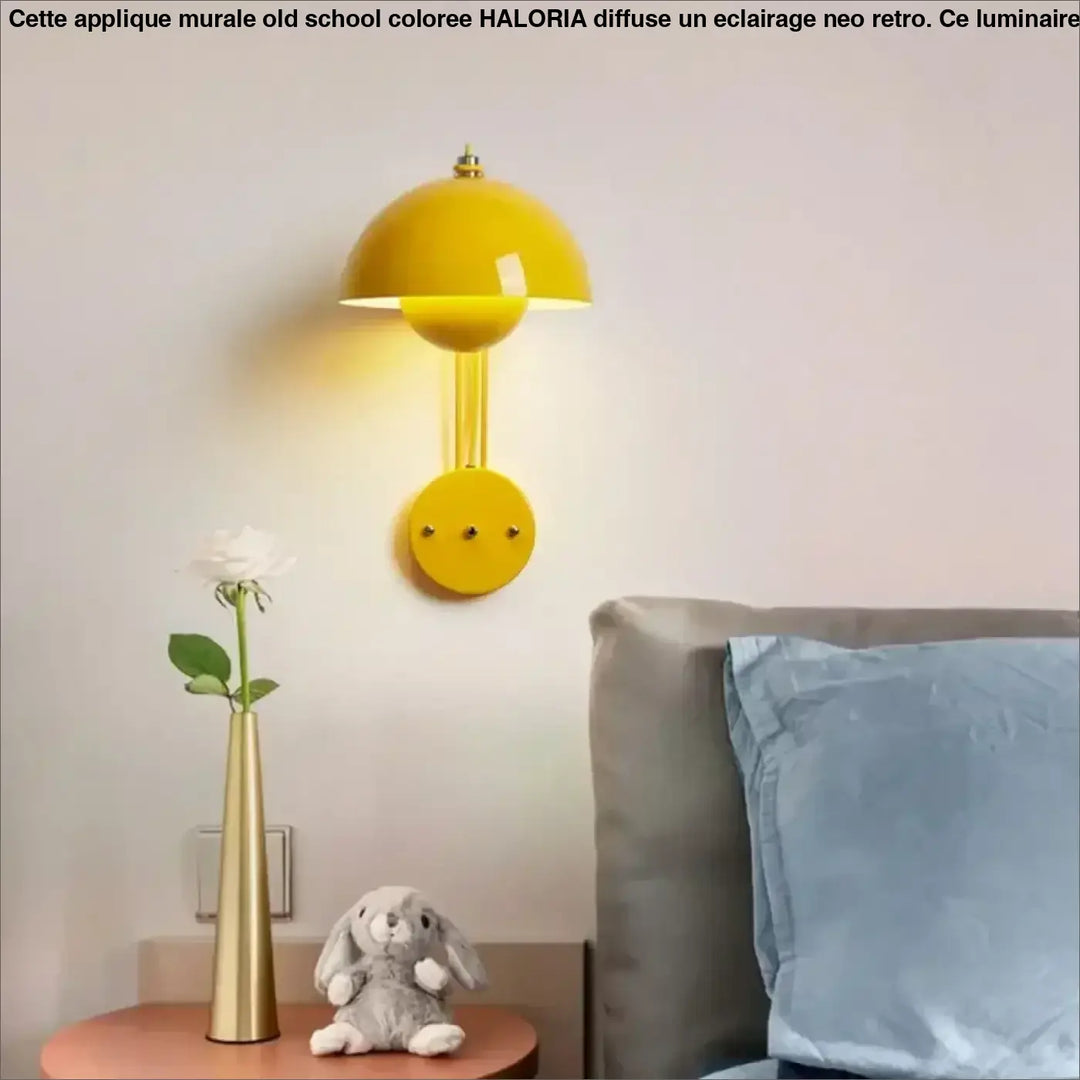 Applique Murale Old School Colorée Pour Chambre Néo Rétro