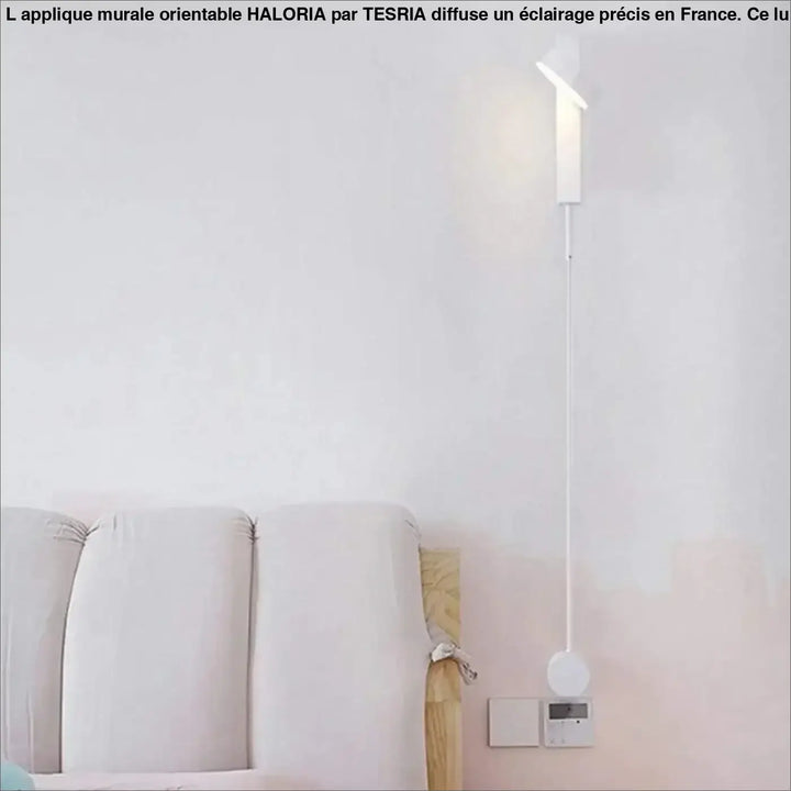 Applique Murale Orientable Design Lampadaire Noir