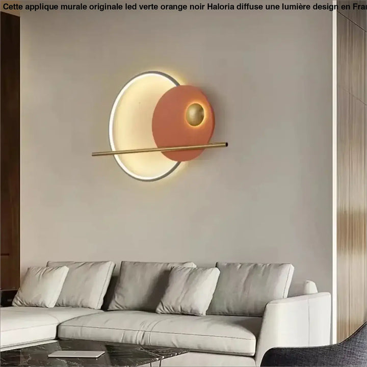 Applique murale originale LED verte, orange ou noir

