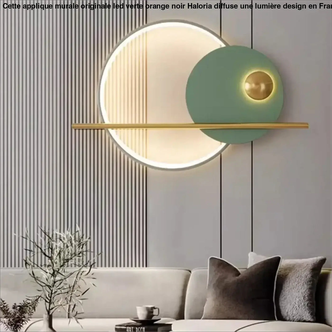 Applique murale originale LED verte, orange ou noir

