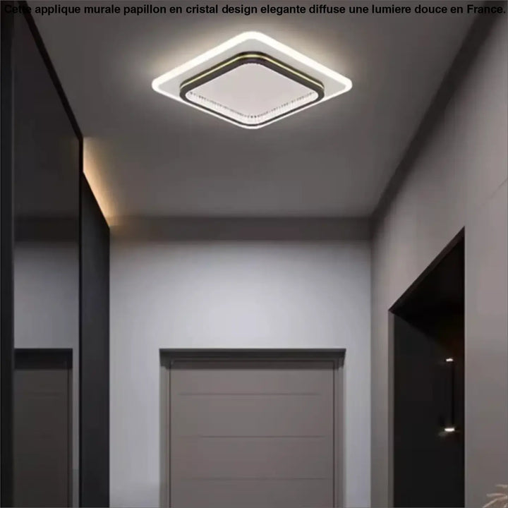 Luminaire Plafonnier LED Noir ou Doré avec Formes Différentes