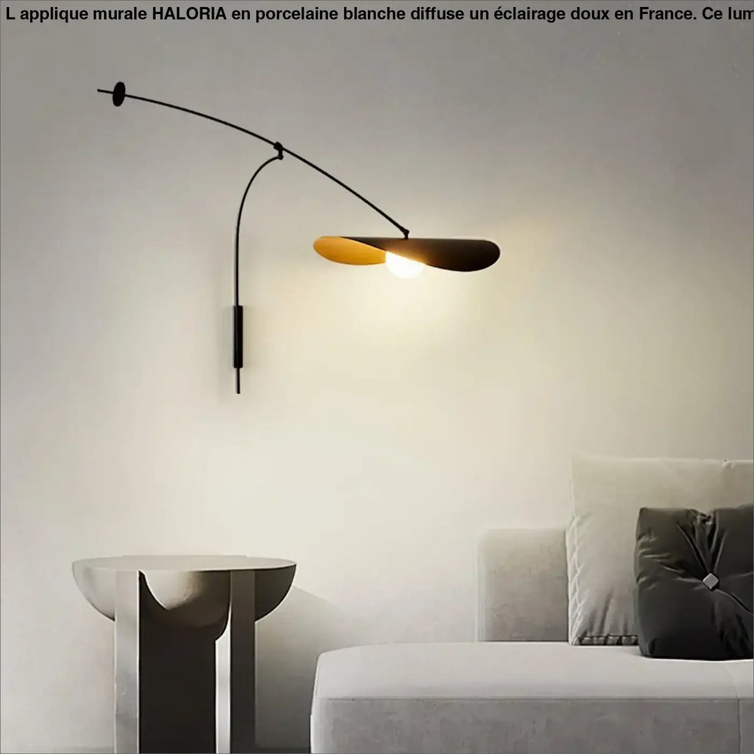 Applique Murale XXL Noire Aluminium Style Épuré
