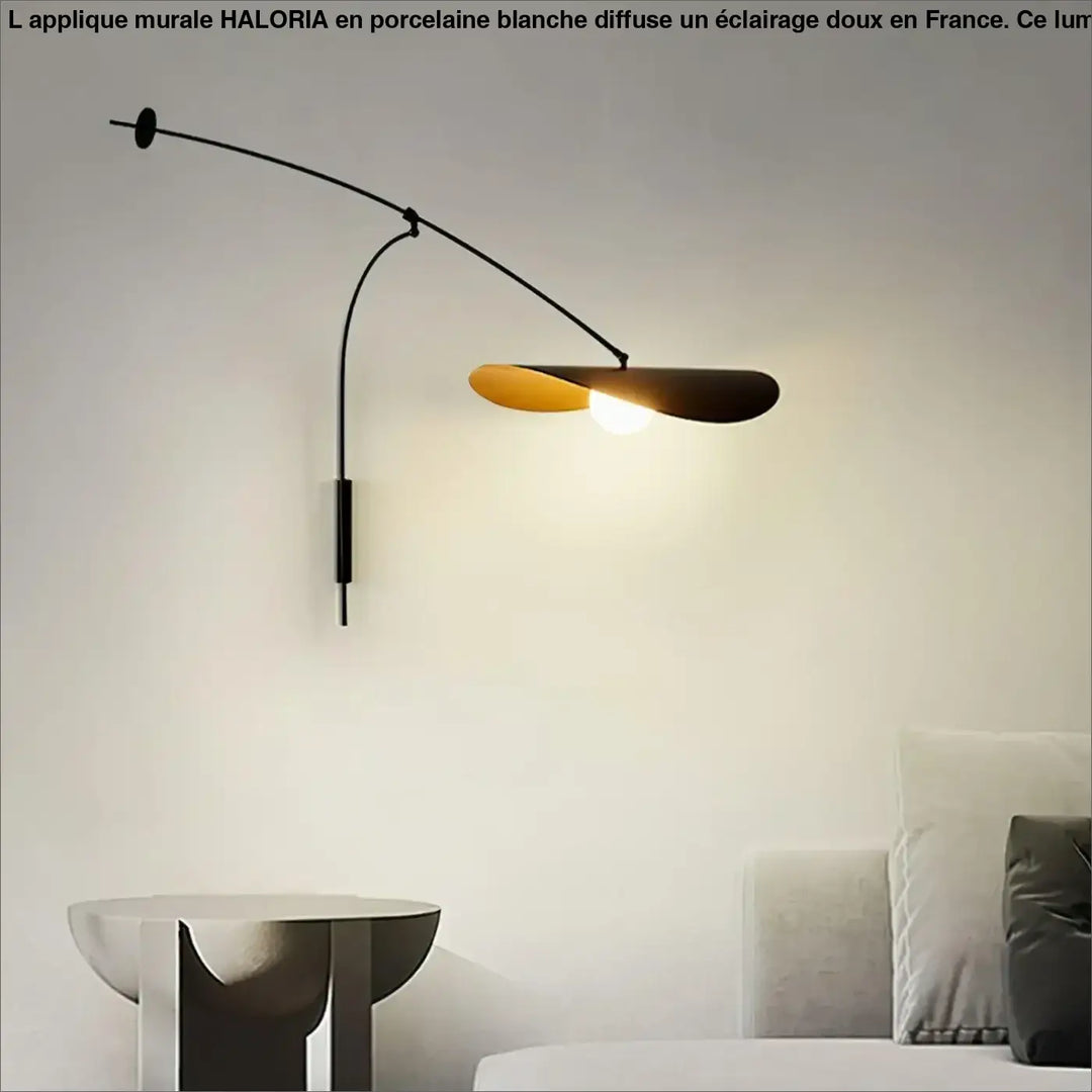 Applique Murale XXL Noire Aluminium Style Épuré