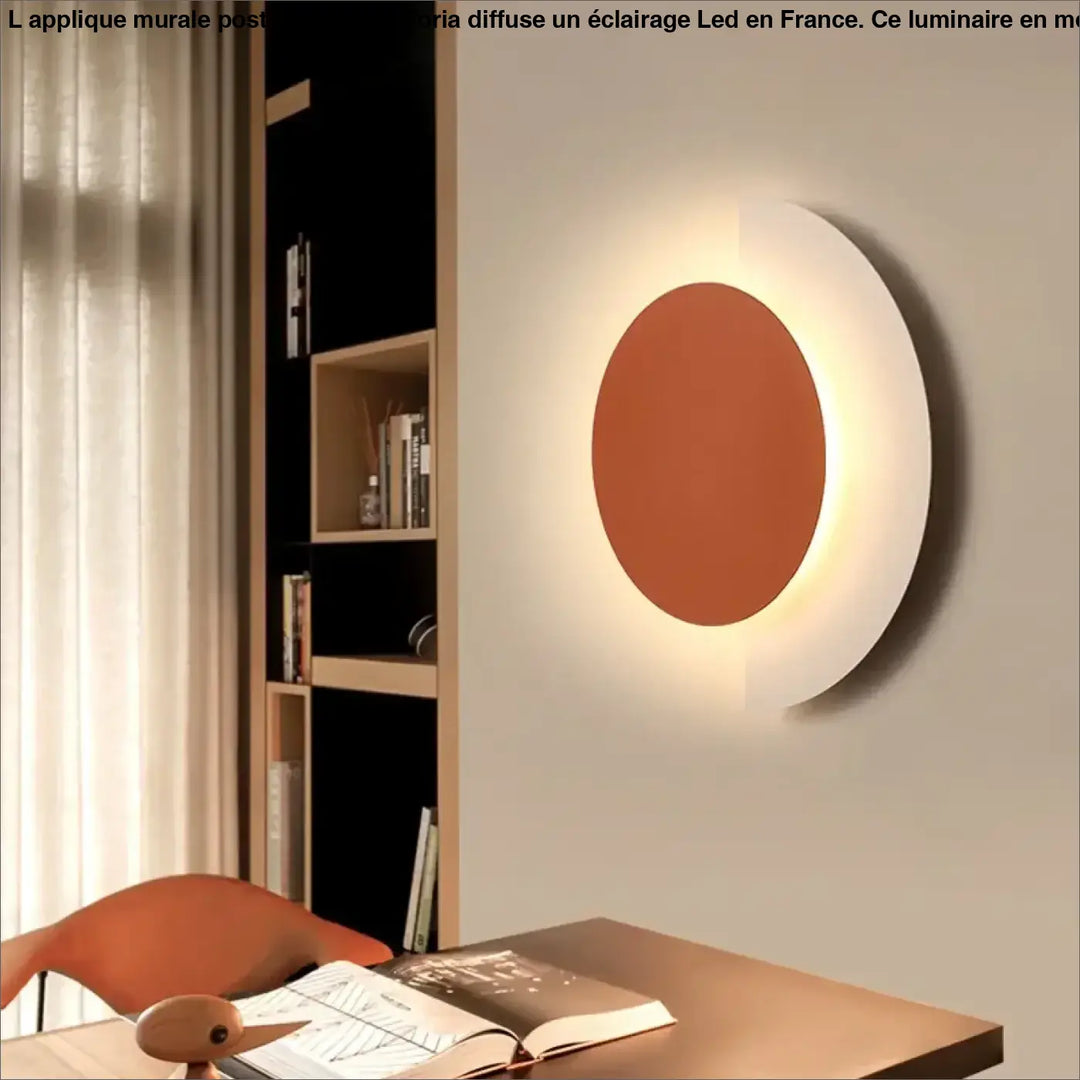 Applique murale post moderne à LED en orange, vert ou noir

