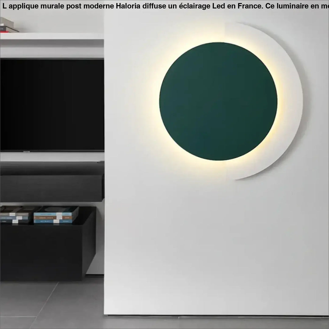 Applique murale post moderne à LED en orange, vert ou noir

