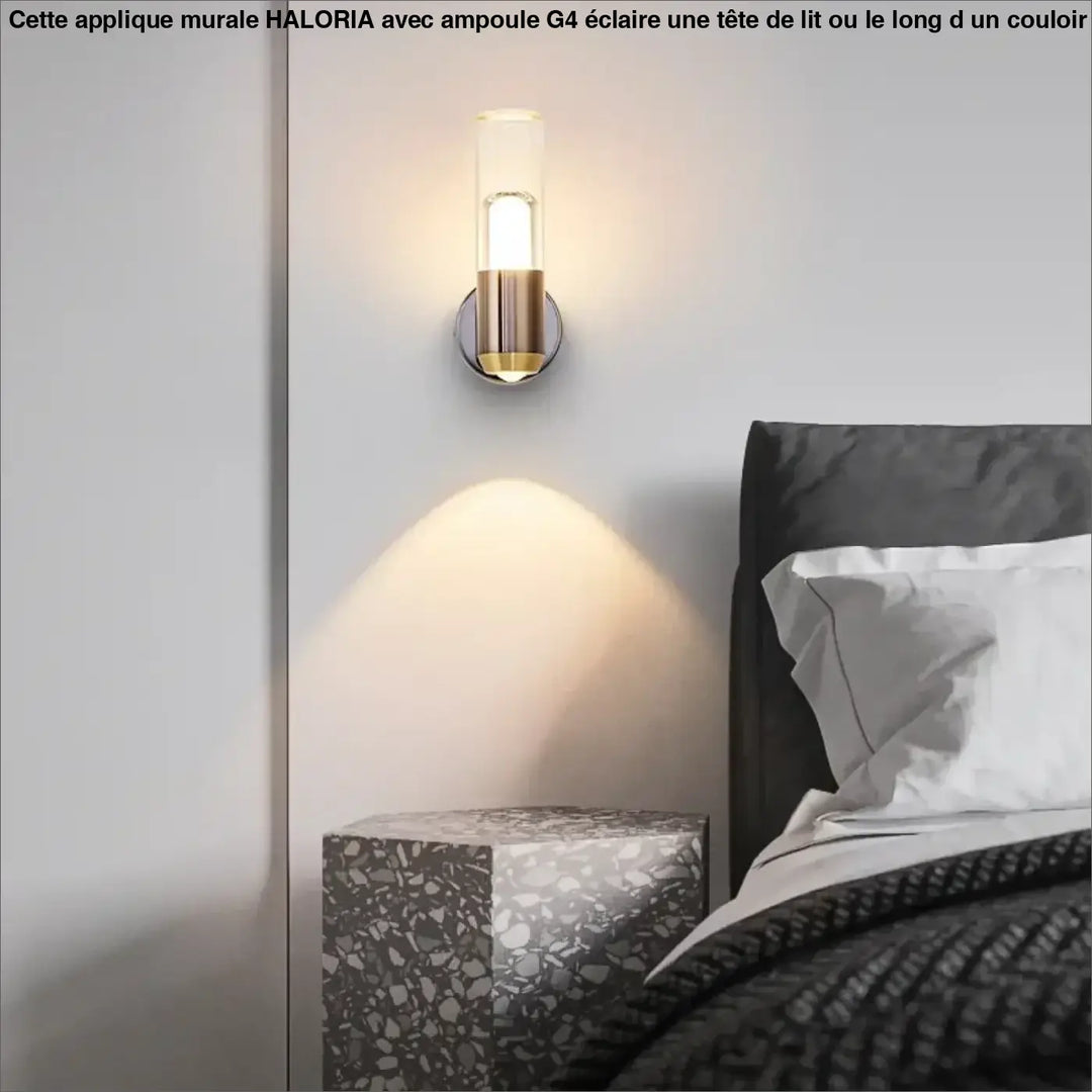 Applique murale pour tête de lit avec ampoule G4

