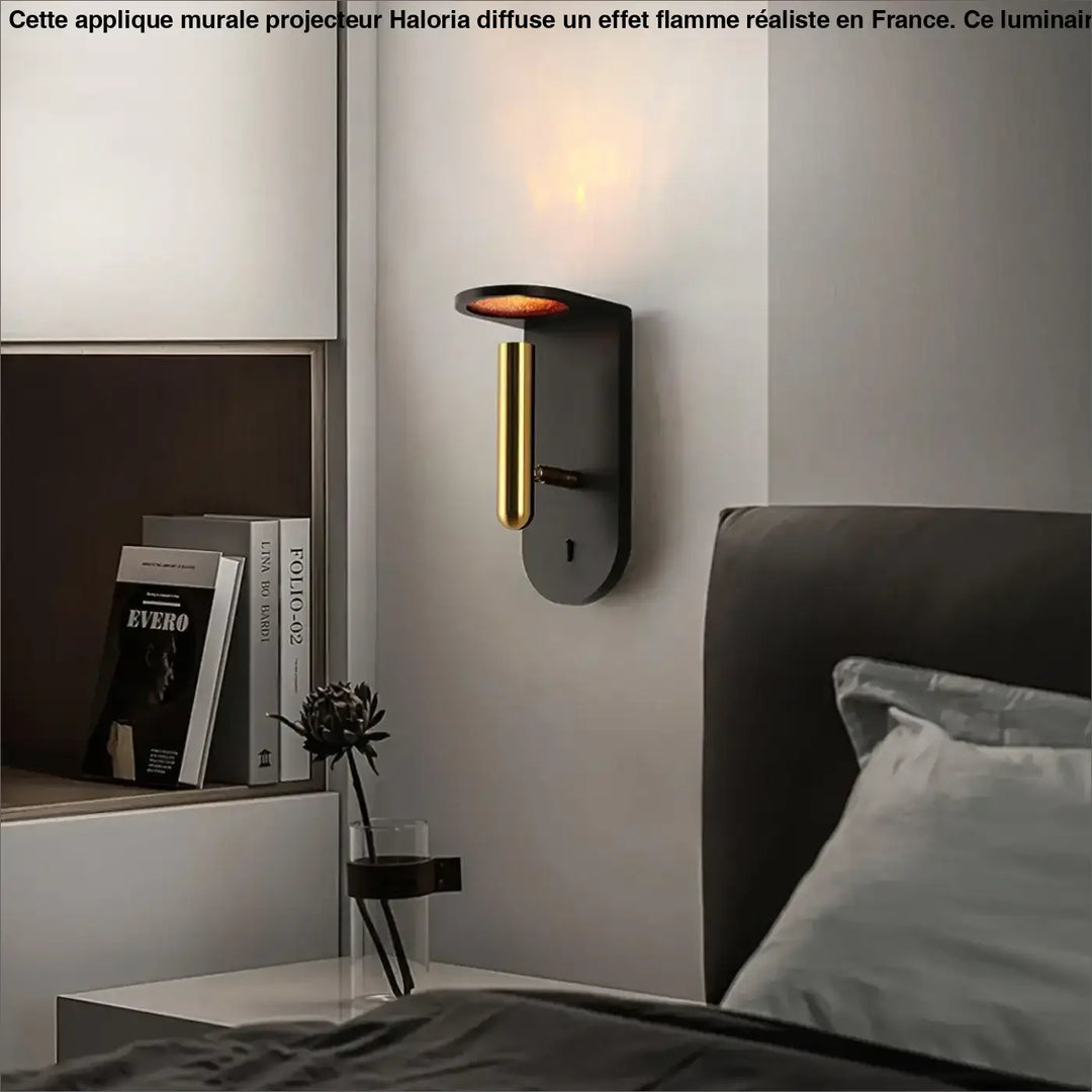 Applique Murale Projecteur De Flammes Demi-Cercle