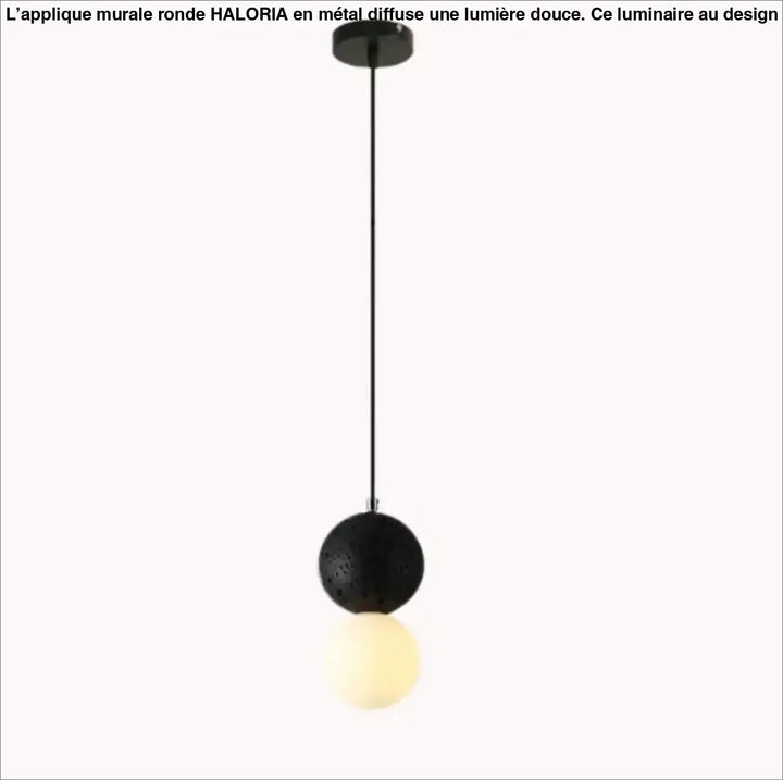 Suspension luminaire béton au design rond et élégant stylé