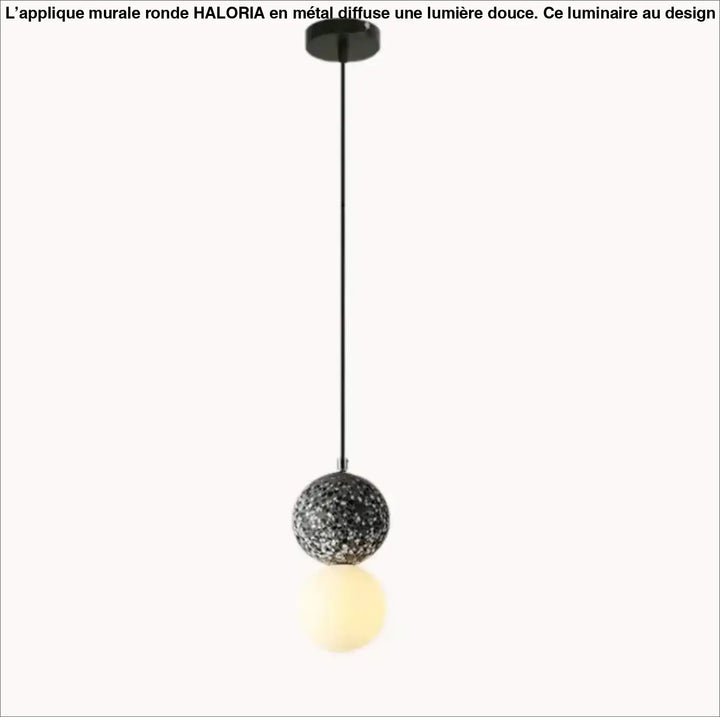 Suspension luminaire béton au design rond et élégant stylé