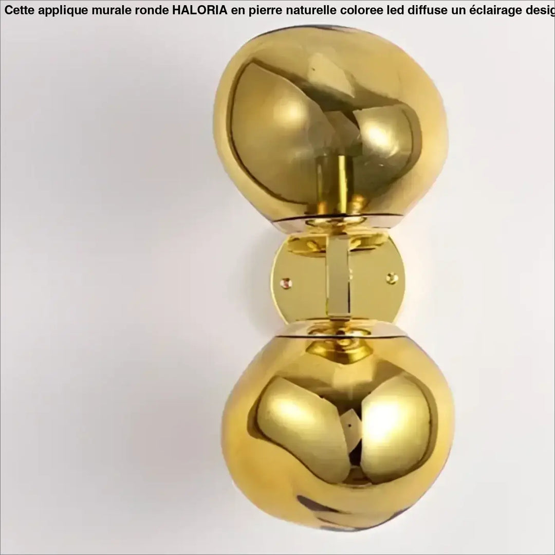Applique Murale Double Globe En Verre Soufflé Coloré
