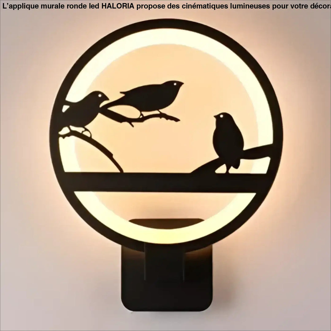 Applique murale ronde LED avec différentes cinématiques

