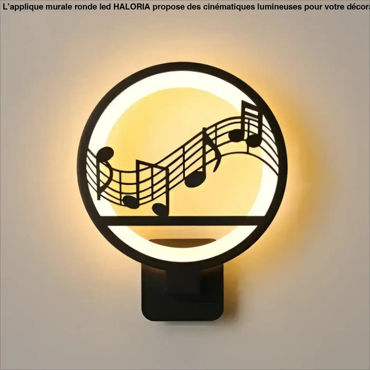 Applique murale ronde LED avec différentes cinématiques

