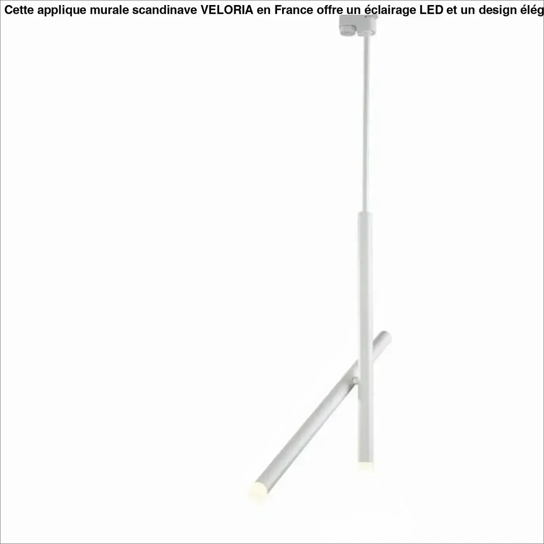 Suspension luminaire contemporaine kryss en blanc avec bras pivotant et design minimaliste géométrique en cylindre