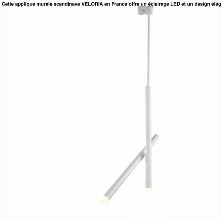 Suspension luminaire contemporaine kryss en blanc avec bras pivotant et design minimaliste géométrique en cylindre