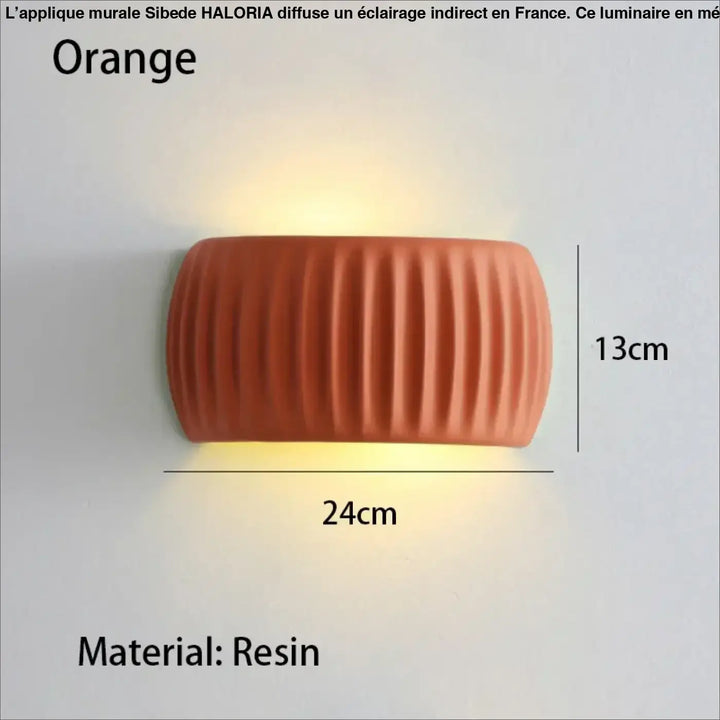 Applique murale moderne en résine crème beige lumière douce