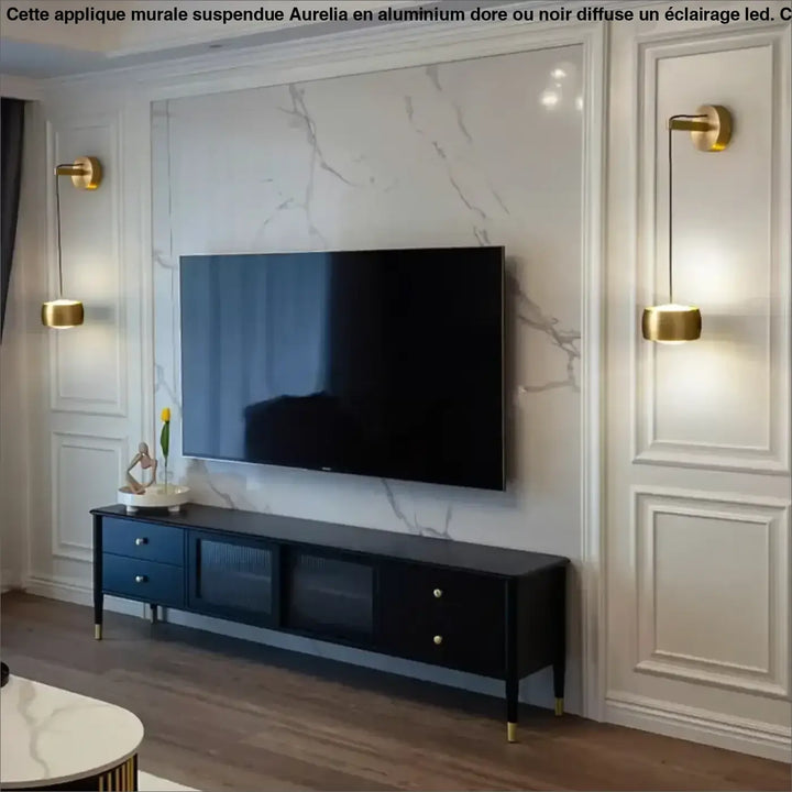 Applique Murale Suspendue À LED Design Horizontal