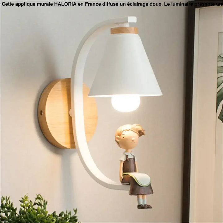 Applique Murale Tête De Lit Avec Petite Fille Assise