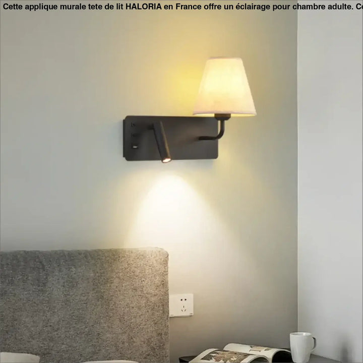 Applique murale tête de lit pour chambre d'adulte

