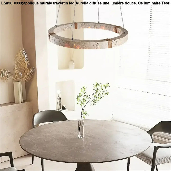 Suspension luminaire moderne en bois et métal design