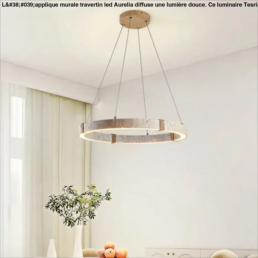 Suspension luminaire moderne en bois et métal design